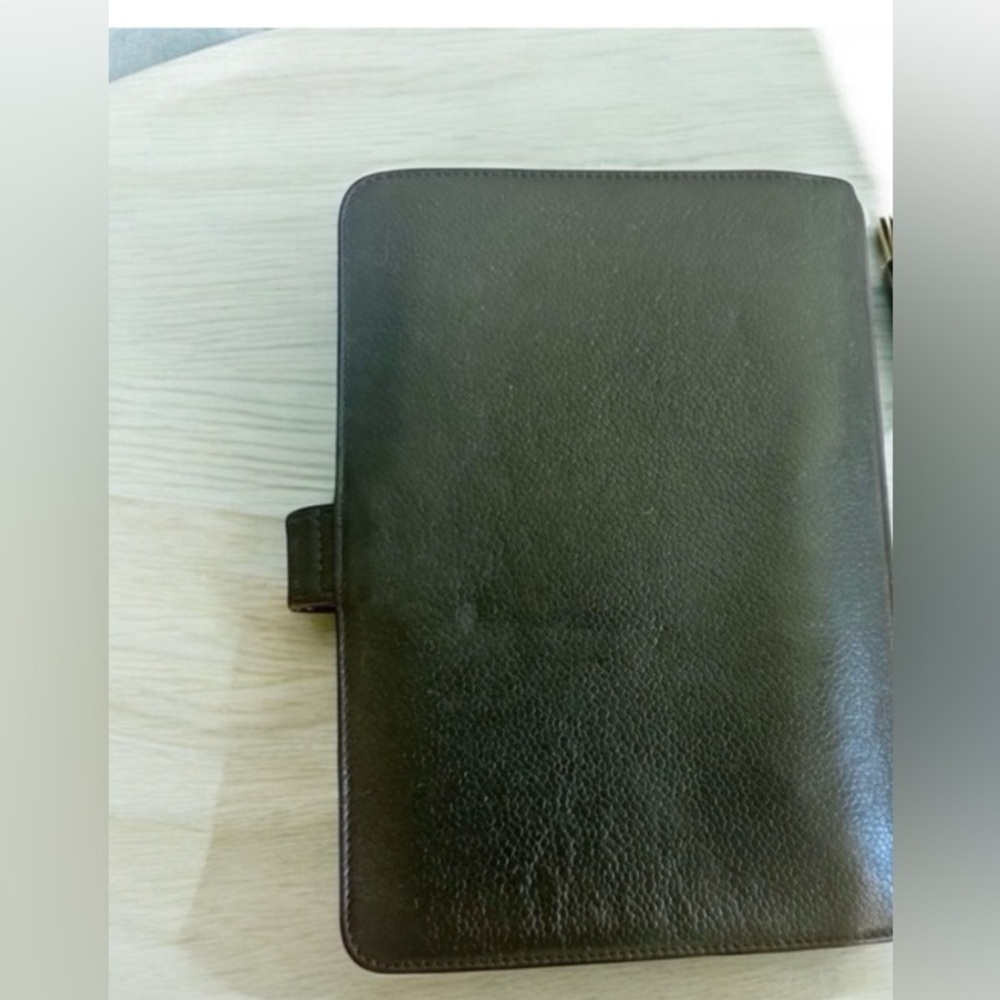 CHANEL Caviar Leather large agenda with generic paper black/green color - Picture 2 of 9